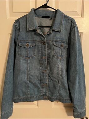 Susan Graver Light Blue Denim Jacket